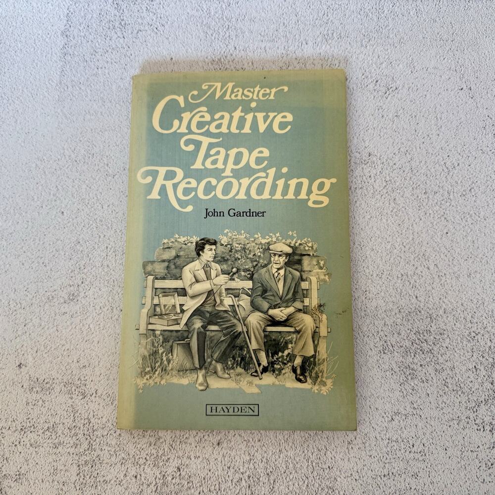 Vintage 1977 Master Creative Tape Recording Book Recording Studio Microphones
